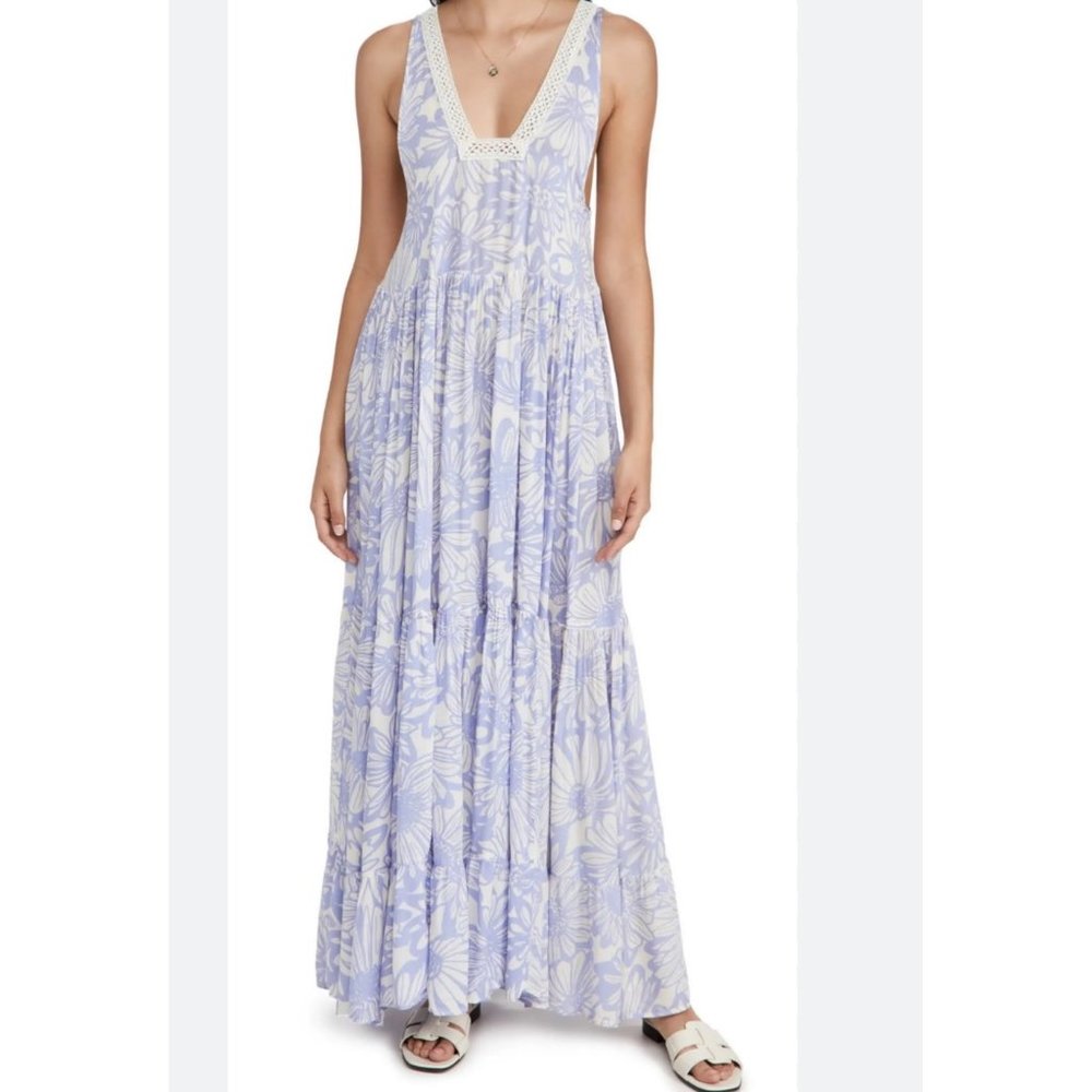Free People Tiers For You Maxi Dress sz M
